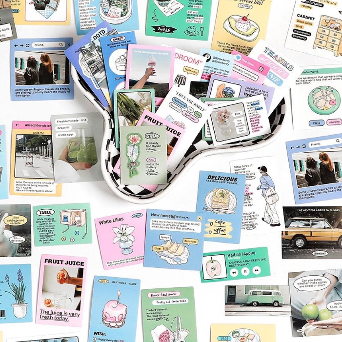 Cdaily|40pcs American Sticker Pack Handbook Stickers DIY Creative ...