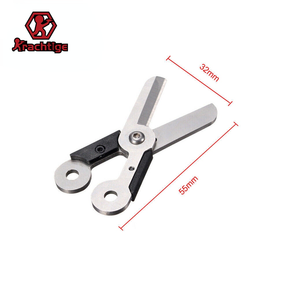 Krachtige Mini Gadget Keychain Survival Spring EDC Scissors Gear Pocket ...