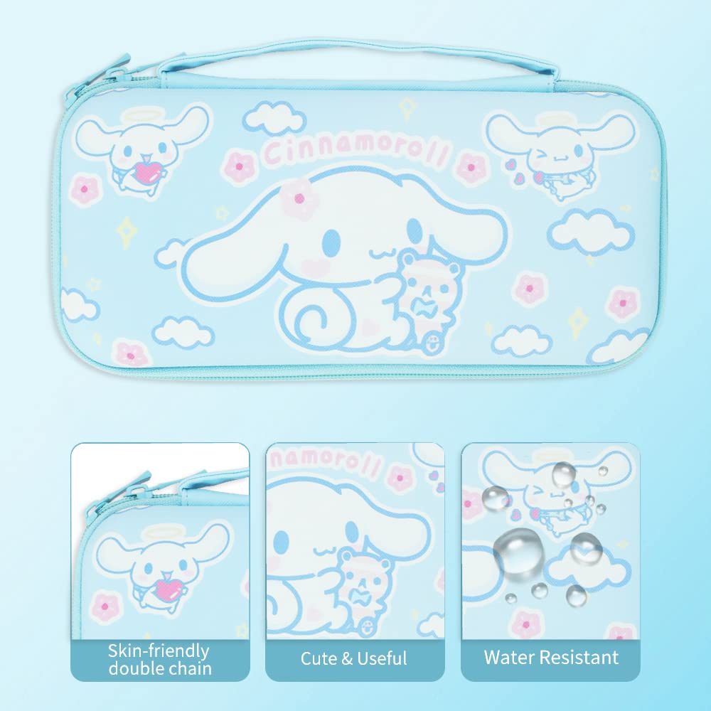 Cute Cinnamoroll Nintendo Switch V1/OLED Model Carrying Case Bag, Game ...