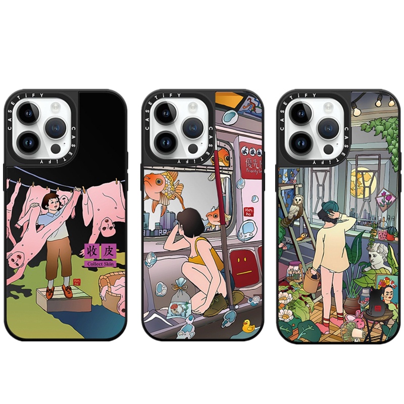CASETiFY Leisure illustration Hard Case For iPhone 15 14 Plus 11 12 13