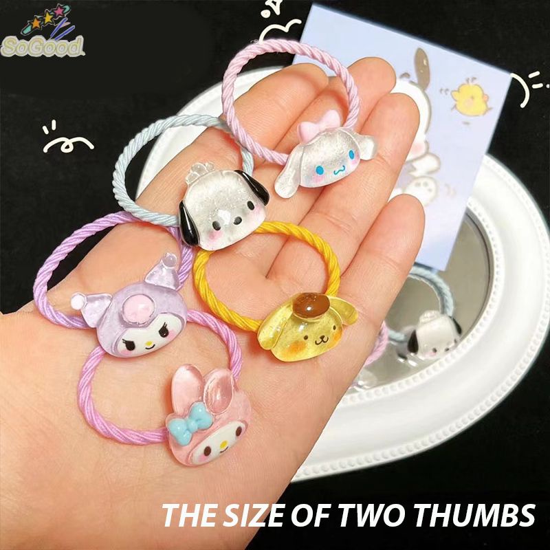 Sanrio Small Rubber Band Thin Flash Hair Cord High Elastic Small Hair ...