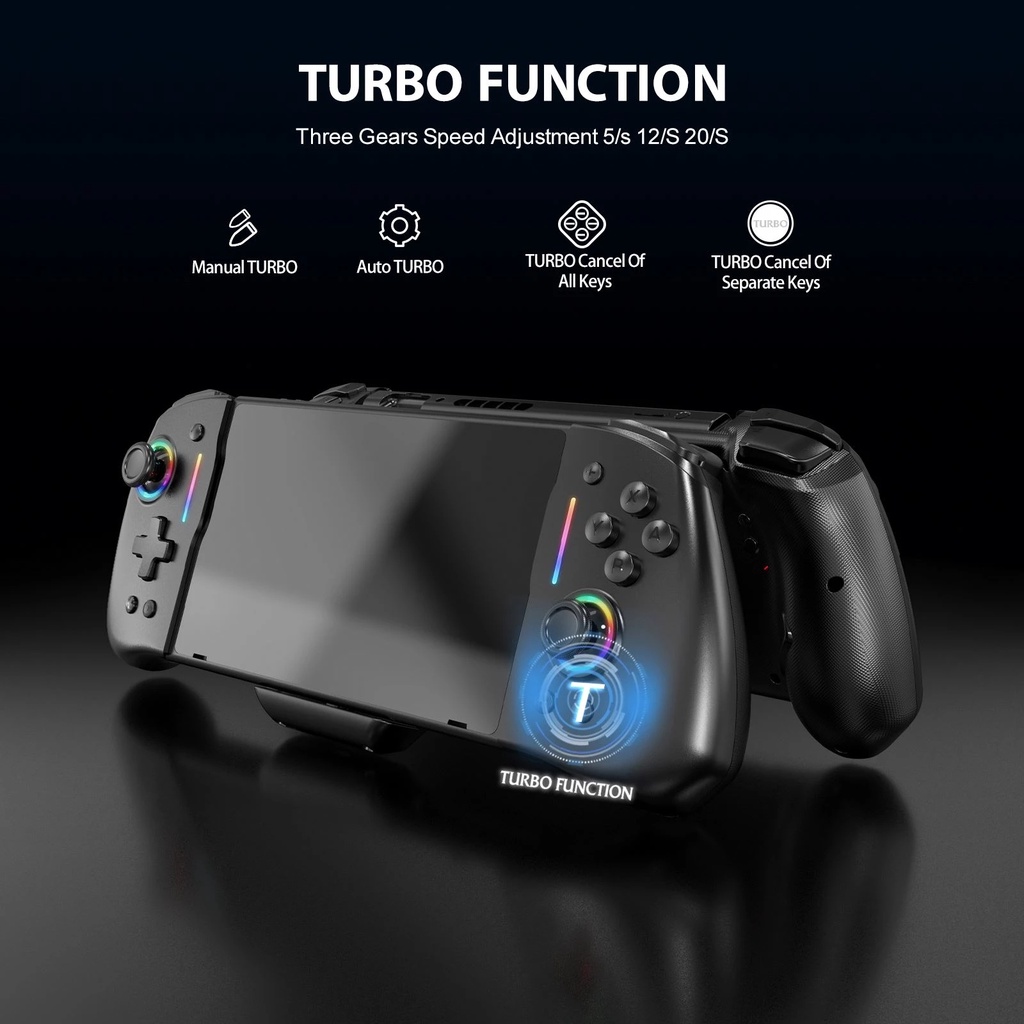 NEW YS45 Pro Controller For Nintendo Switch RGB Colorful Transparen ...