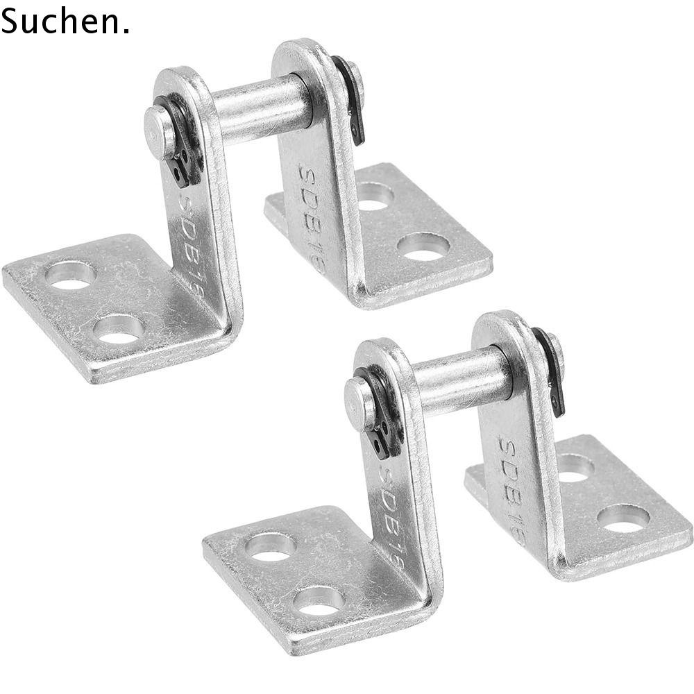 SUCHENPH 2pcs Air Cylinder, Silver 16mm Cylinder Bore Rod Clevis, Mini