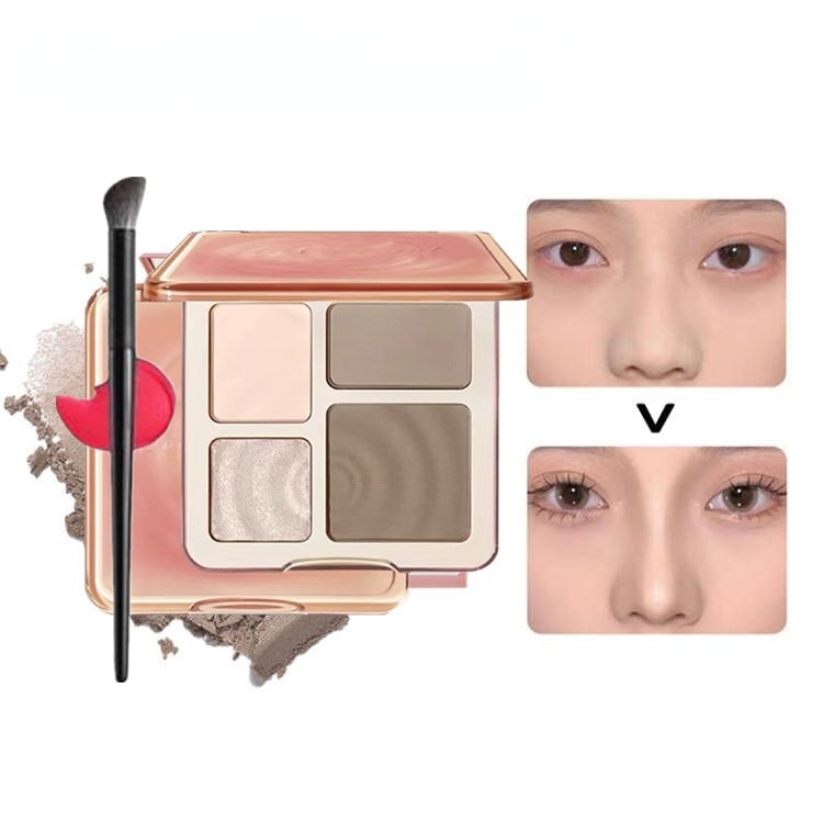 Makeup Four-color Highlighter Contour Palette illuminator Makeup 3D ...