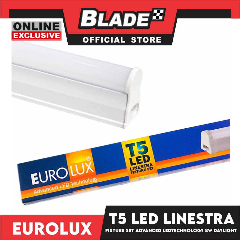 Eurolux T5 LED Linestra Fixture Set 6500K 8W (Daylight) | Shopee ...