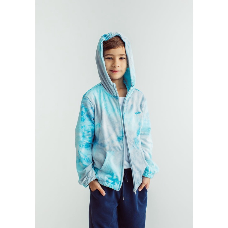 Mossimo Light Blue Boys Tie Dye Hooded Jacket Kids Shopee Philippines