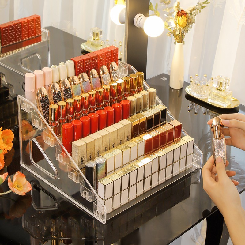 Arcylic Cosmetics Storage Organizer Lipstick Organizer Nail Perfume ...