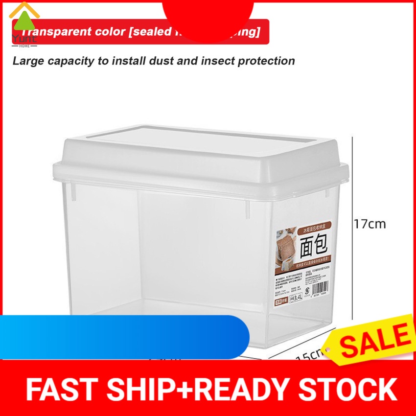 Bread Container Storage Box Kitchen Dispenser Bread Boxes Baking Bread ...