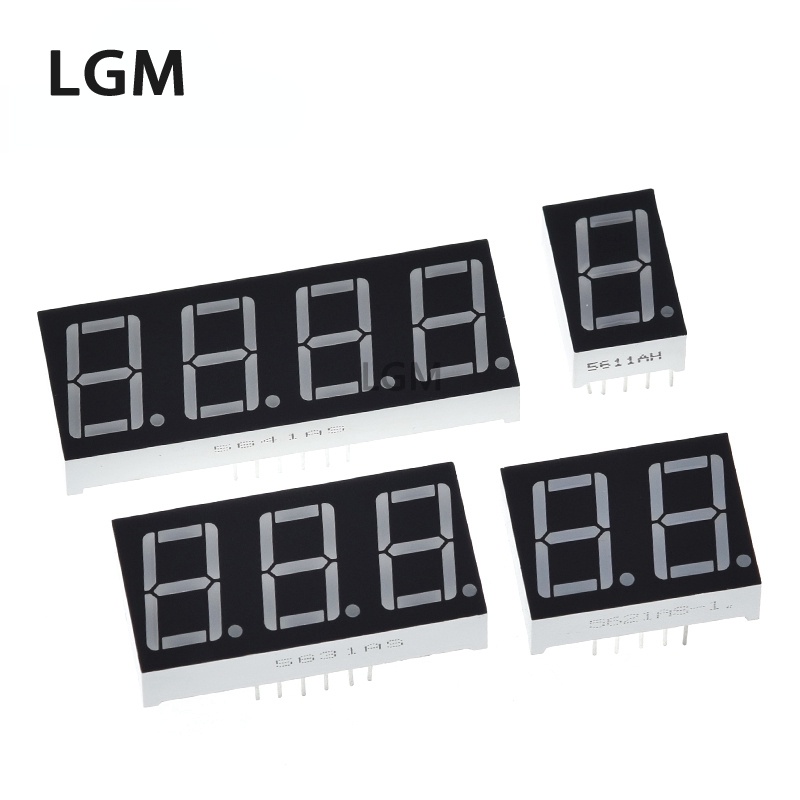 10/5Pcs 0.56 Inch LED Display 7 Segment 1 Bit/2 Bit/3 Bit/4 Bit Digit ...