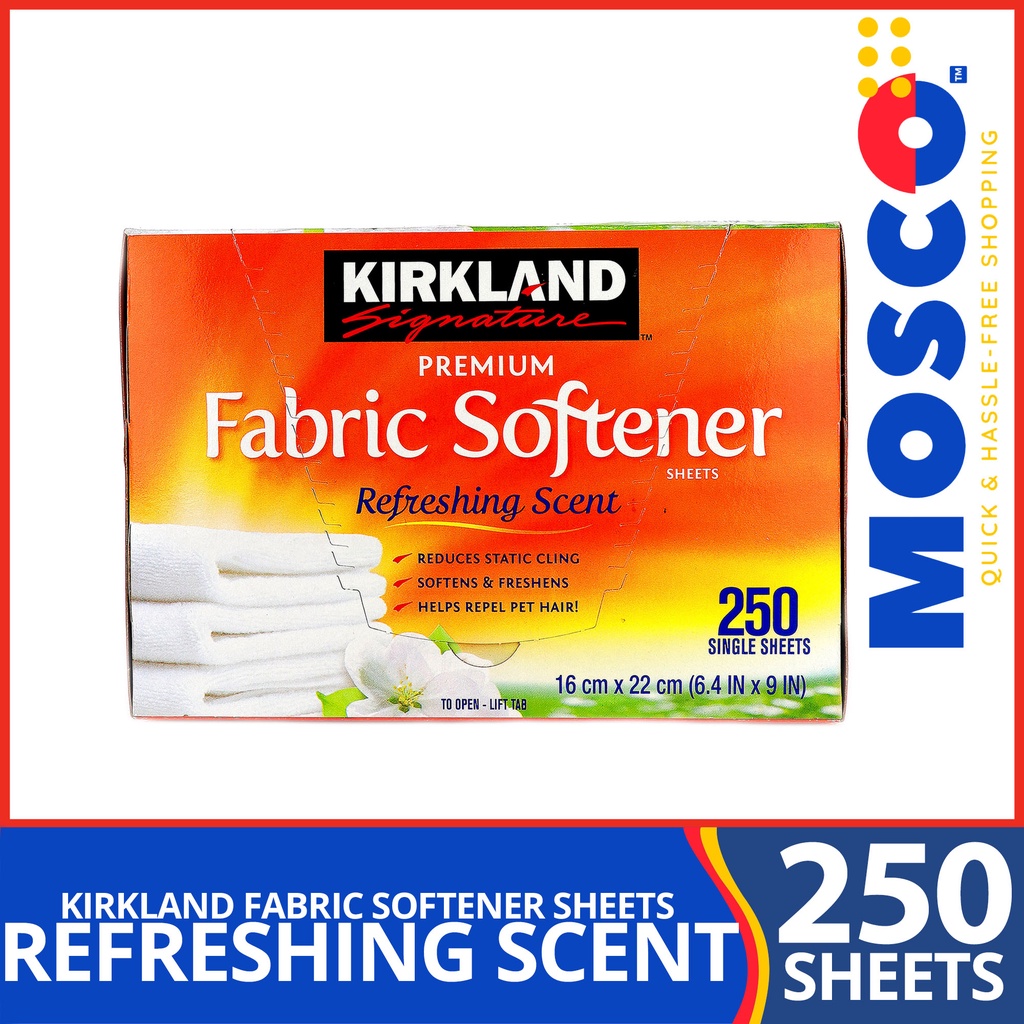 KIRKLAND Fabric Softener Sheet (250 Sheets) Shopee Philippines