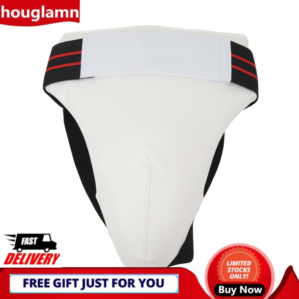 Houglamn Boxing Groin Guard Protector Elastic Straps Jockstrap