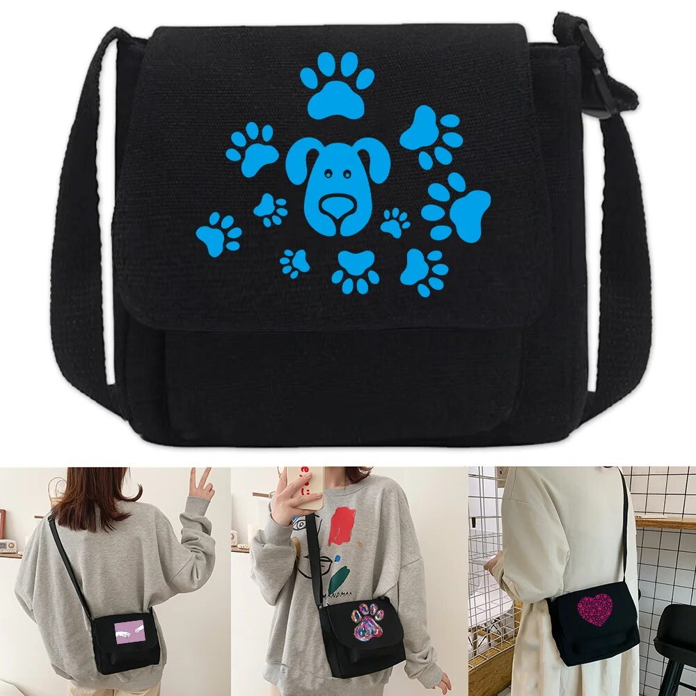 Harajuku Messenger Bags Canvas Aesthetic Shoulder bag Tide Brand for