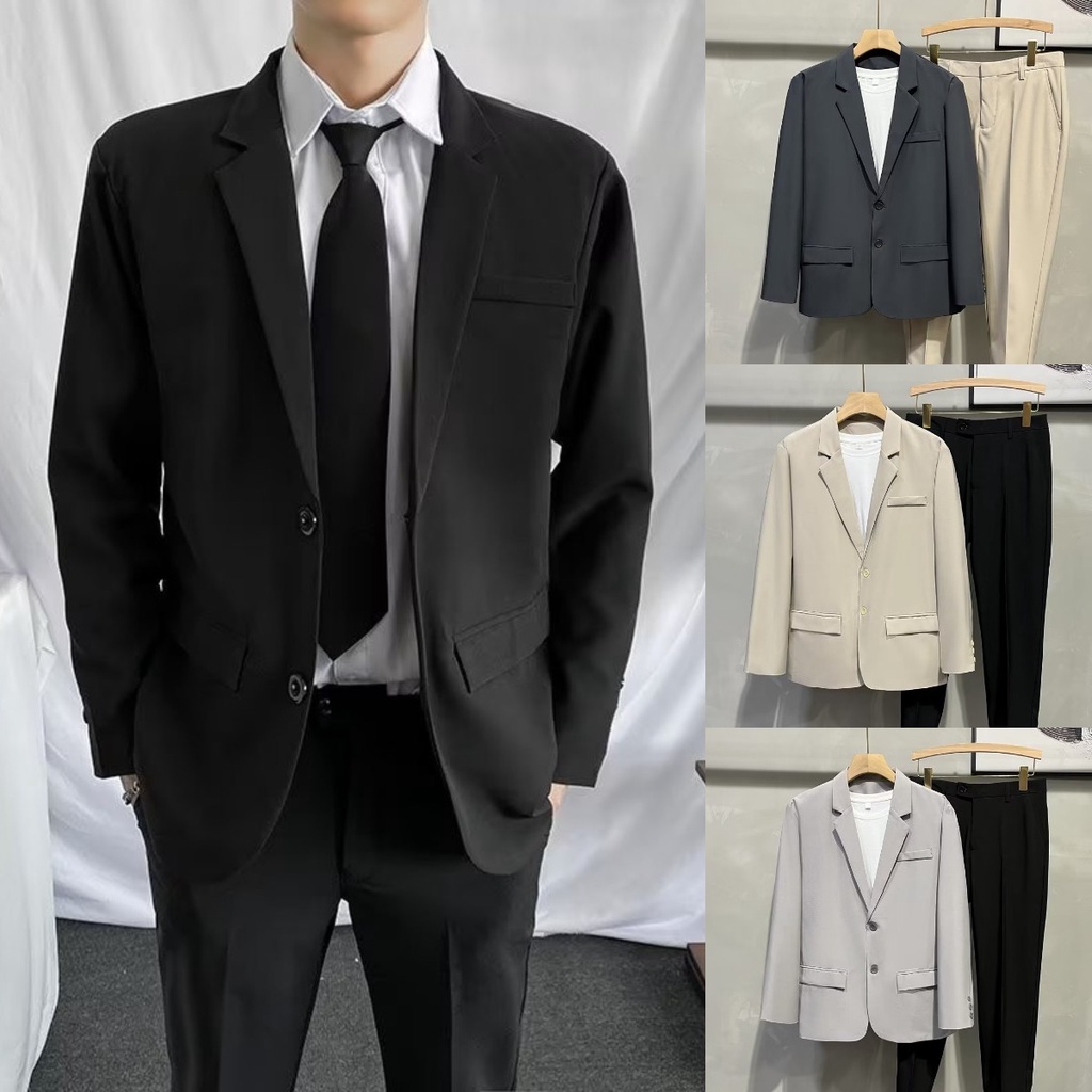 Cabin Fashion Black Preferred Blazer for Men Formal Business Elegant