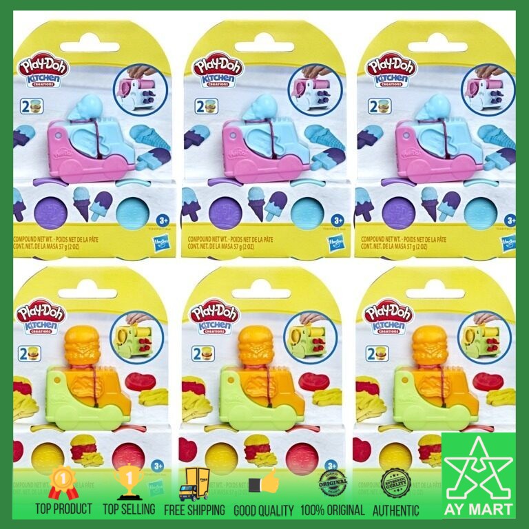 lay-Doh Kitchen Creations Mini Food Truck Playset Ultimate Ice Cream ...
