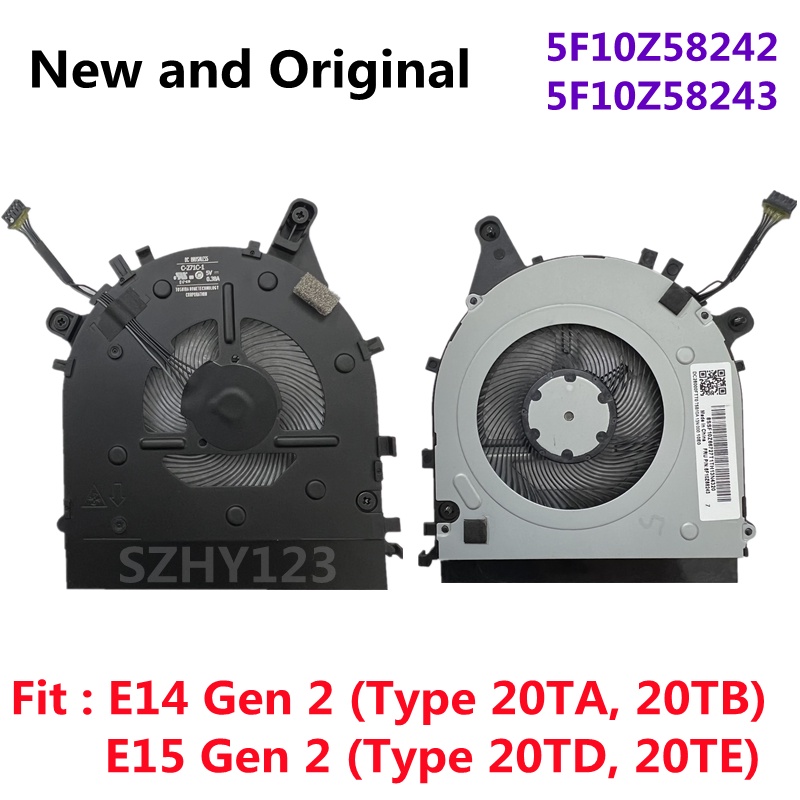 New intel cpu cooling fan cooler for lenovo thinkpad e14 gen 2 e15