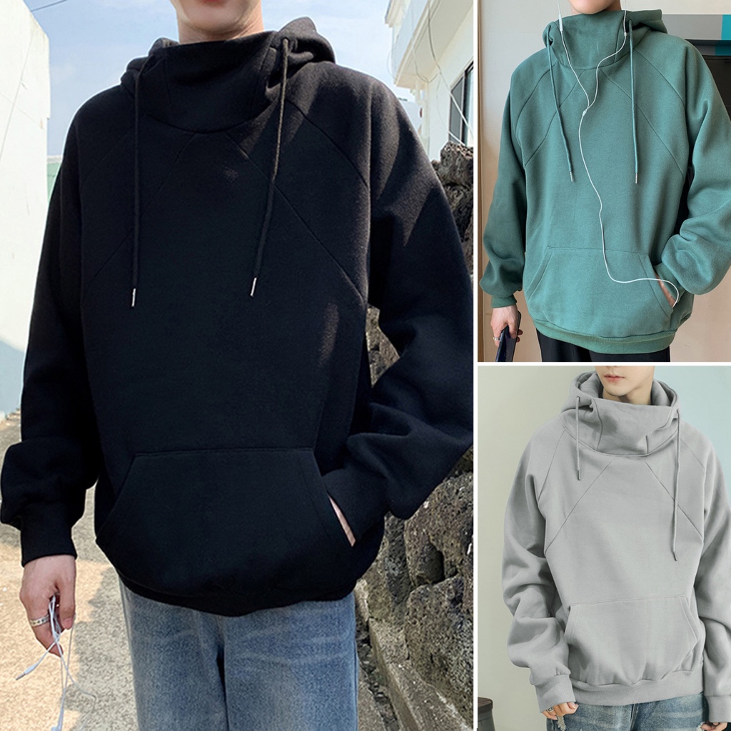 Mens turtleneck hoodie online