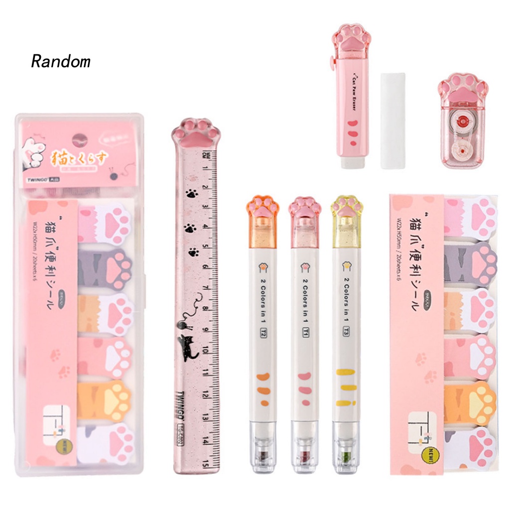 RAN Cute Cat Paw Stationary Set Girls Stationary Set Adorable Cat Paw ...