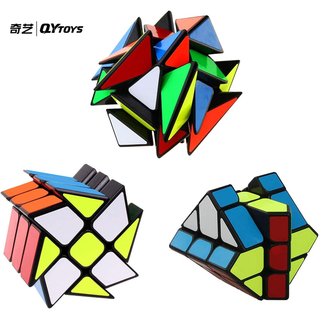 Qiyi Speed Cube 3x3x3 Magic Speed Cube Windmill Cube Axis Cube Fisher ...