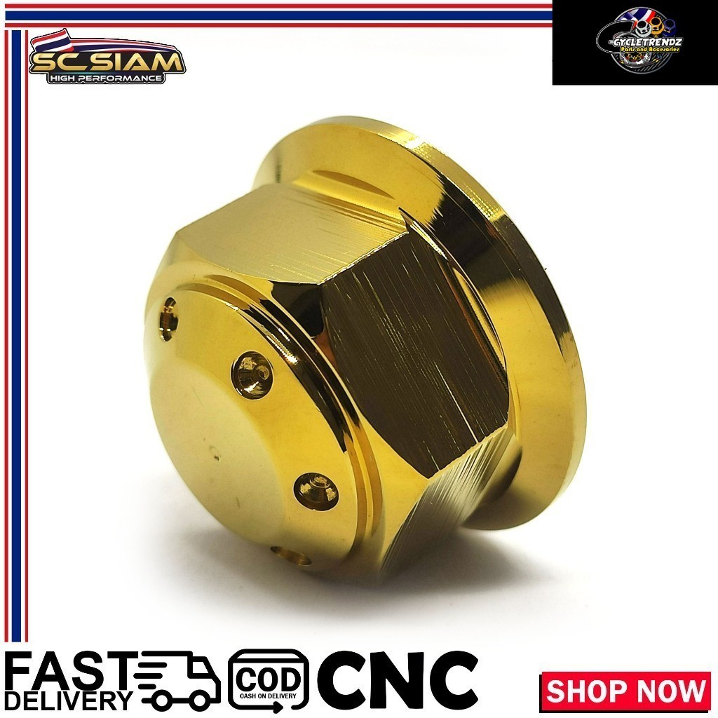 SC SIAM CENTER NUT RAIDER / TMX / RUSI / DOTTED DESIGN GOLD | Shopee ...