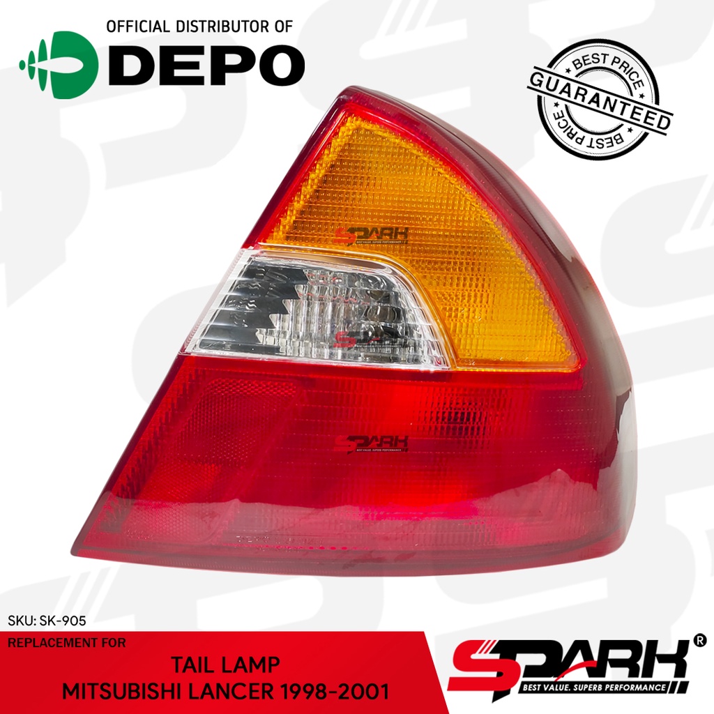Tail Lamp Tail Light Mitsubishi Lancer 1997 - 2002 Pizza Pie MX Red ...