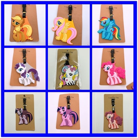 My Little Pony Rainbow Horse Unicorn Luggage Tag Boarding Pass Ornament ...