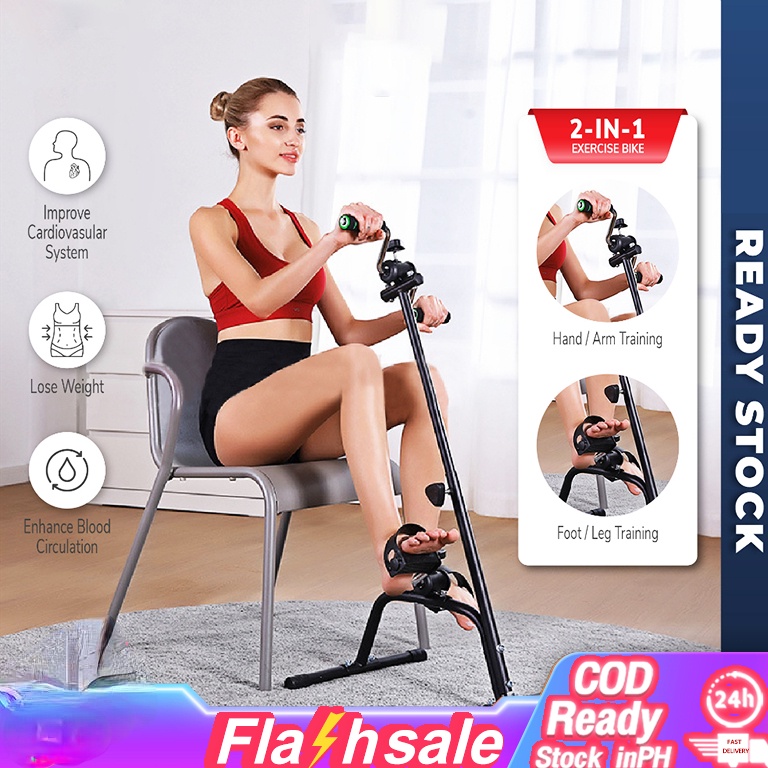 Rehabilitation Bicycle Feet Exercise Bike Portable Collapsible Elderly ...