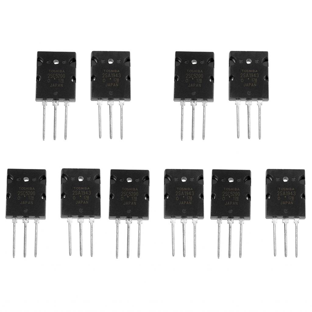 Transistor 5 Pair High Power Audio 2SA1943 2SC5200 | Shopee Philippines