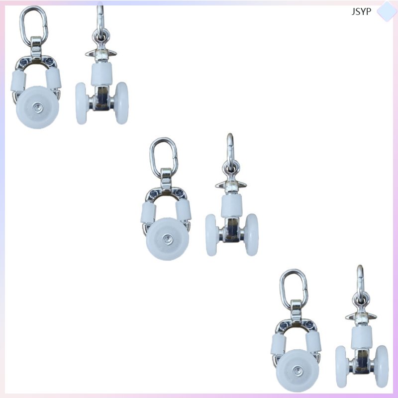 [READY STOCK] Curtain Track Pulley Silent Runner Roller Plastic Hook ...