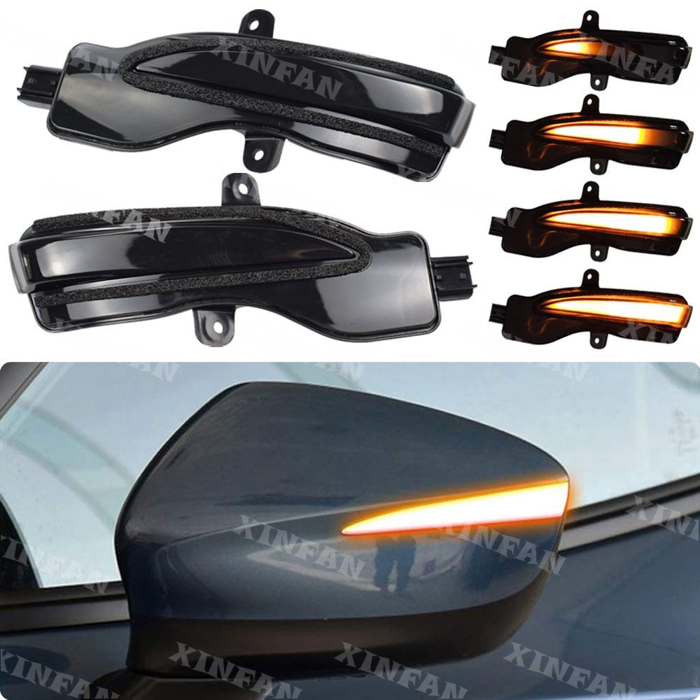 XINFAN Dynamic Turn Signal LED Side Mirror Indicator Blinker Sequential ...