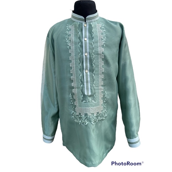 COD sage green barong tagalog | Shopee Philippines