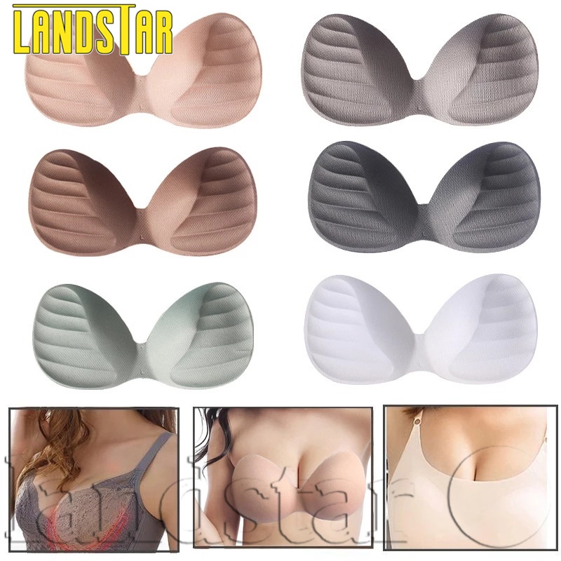 Invisible One-piece Comfortable Breathable Sponge Bra Inserts/Removable  Push Up Chest Pads For Women Bikinis , Sports , Swimsuit/Breast Lift