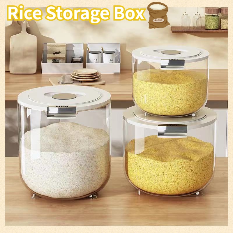 5KG-15kg Rice Dispenser and Storage with Measuring Cup Transparent ...