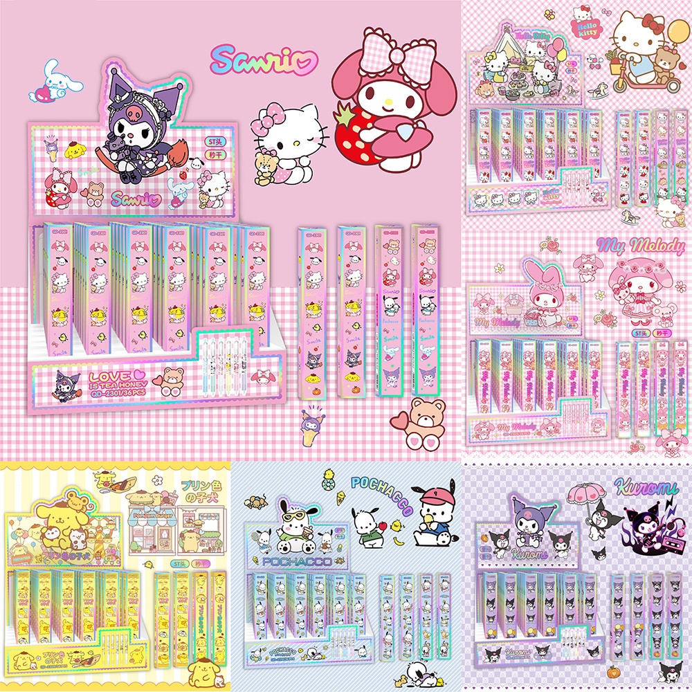 Spot - Sanrio Hot Stamping Series Blind Box Pen, Cute Kuromi My Melody ...