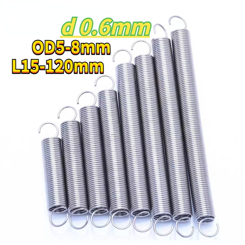 [HNK] 304 Stainless Steel Tension Spring with Hook Spring Tension