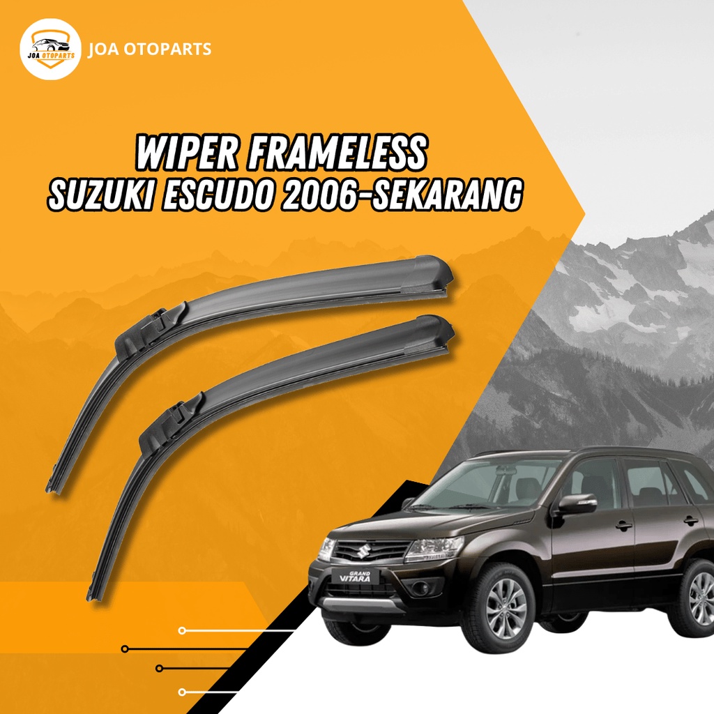 Suzuki Escudo Frameless Front Car Wiper Present Left Right Set Without Iron Frame