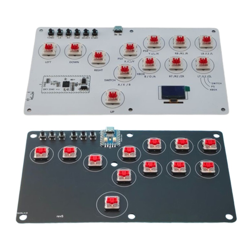 YXA 12 Button Mini Arcade Controller Fight Stick Gaming Controller With ...