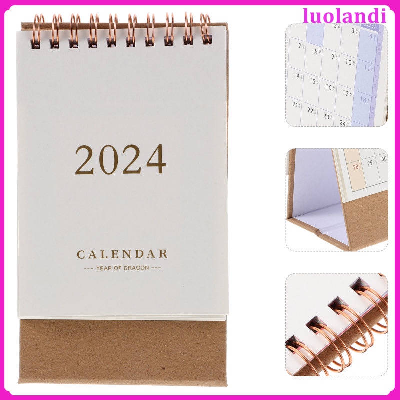 Small 2024 Calendar Monthly Pocket Calendars Daily Plannerand Mini Desk ...