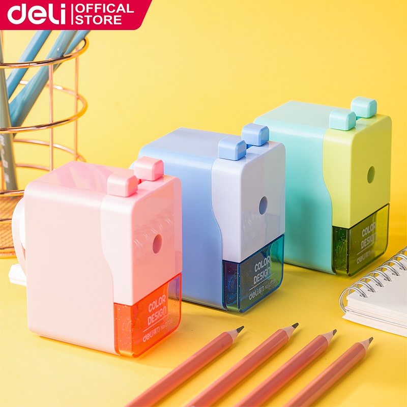 Deli Pencil Sharpener Machine Rotary Sharpener For Kids School Student ...