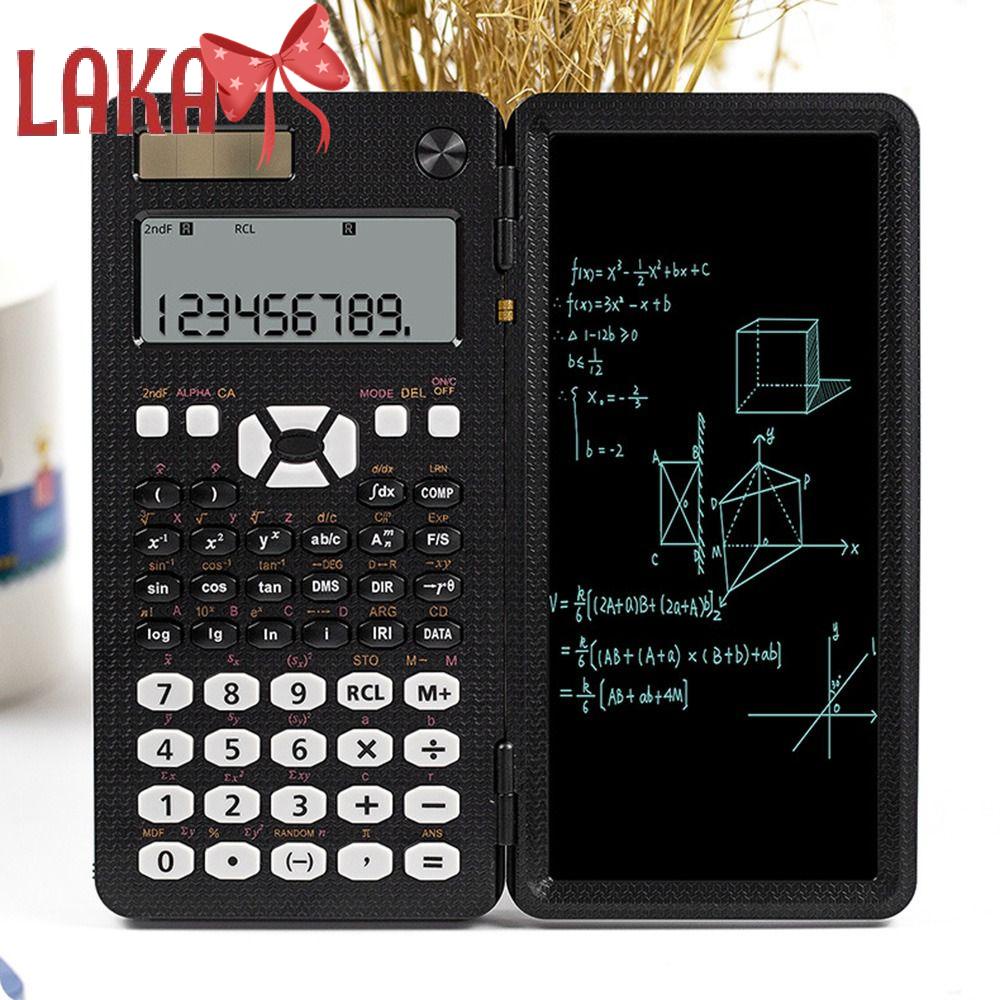 LAKA Foldable Desk Scientific Calculators, Digital Solar with 498