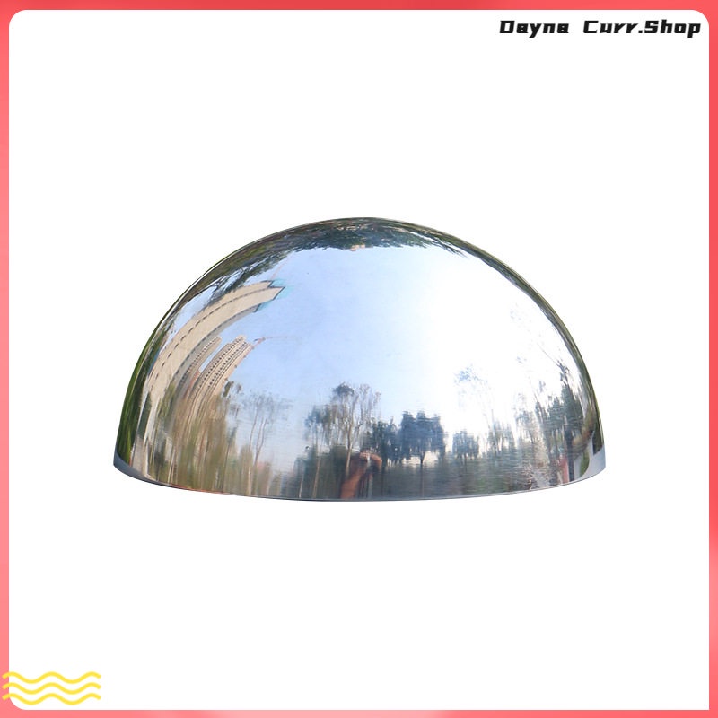 2 Pcs Stainless Steel Semicircle Gazing Balls Hole Plugs Handrail