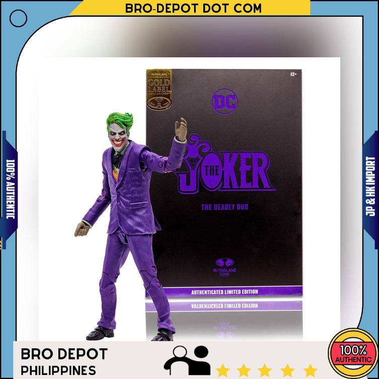 McFarlane DC Multiverse - Joker (The Deadly Duo) Gold Label - Action Figure 7 Pollici - 5