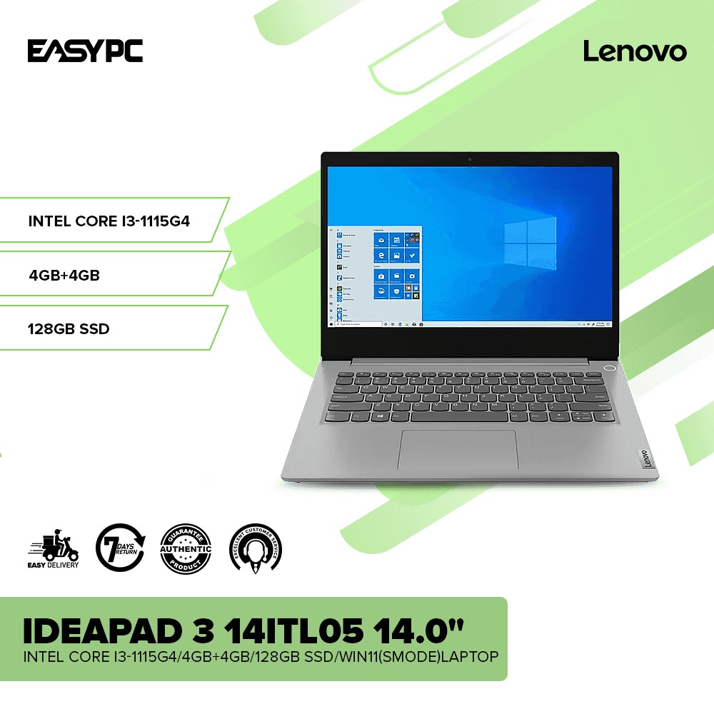 Lenovo Ideapad 1 14 Laptop Celeron N4020 with 4GB Memory Intel UHD  Graphics 128GB SSD Cloud Gray 82V60065US - Best Buy