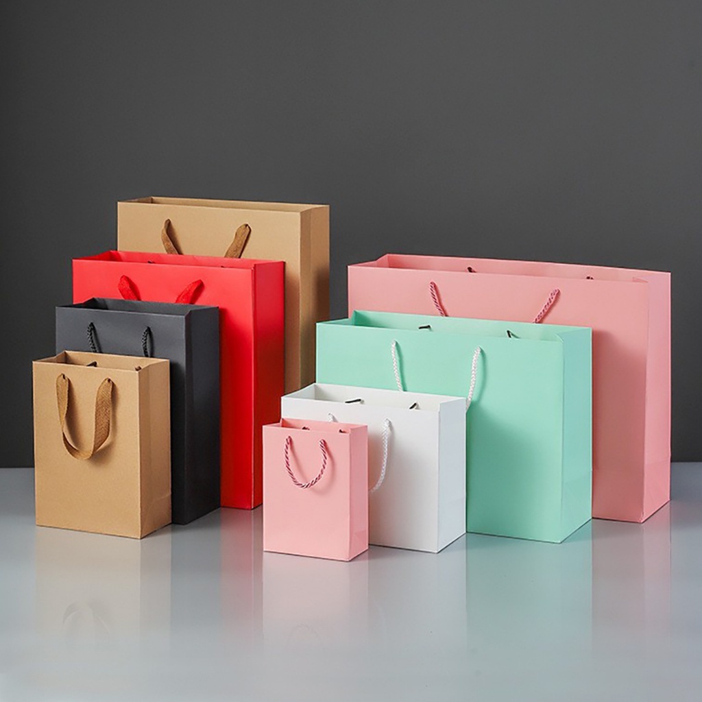 DIY Multifunction soft color gift bag shopping bags kraft paper bag ...