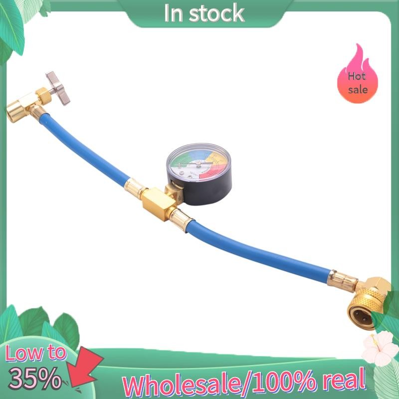 R134A Car Ac Refrigerant Charge Hose Kit Recharge Hose With Gauge,A/C 1
