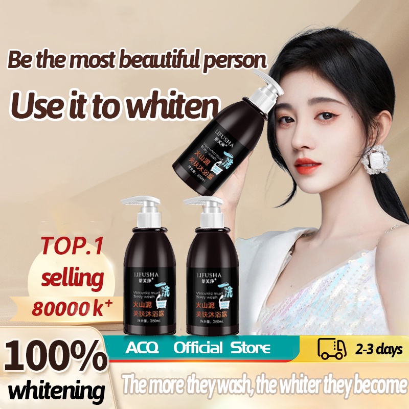 K2 LIFUSHA Whitening Body Wash Shower Gel Deep Sea Mud Whitening body