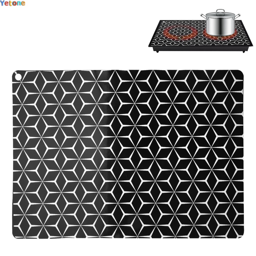 Yetoone Large Induction Hob Protector Mat, 52x78cm Silicone Induction