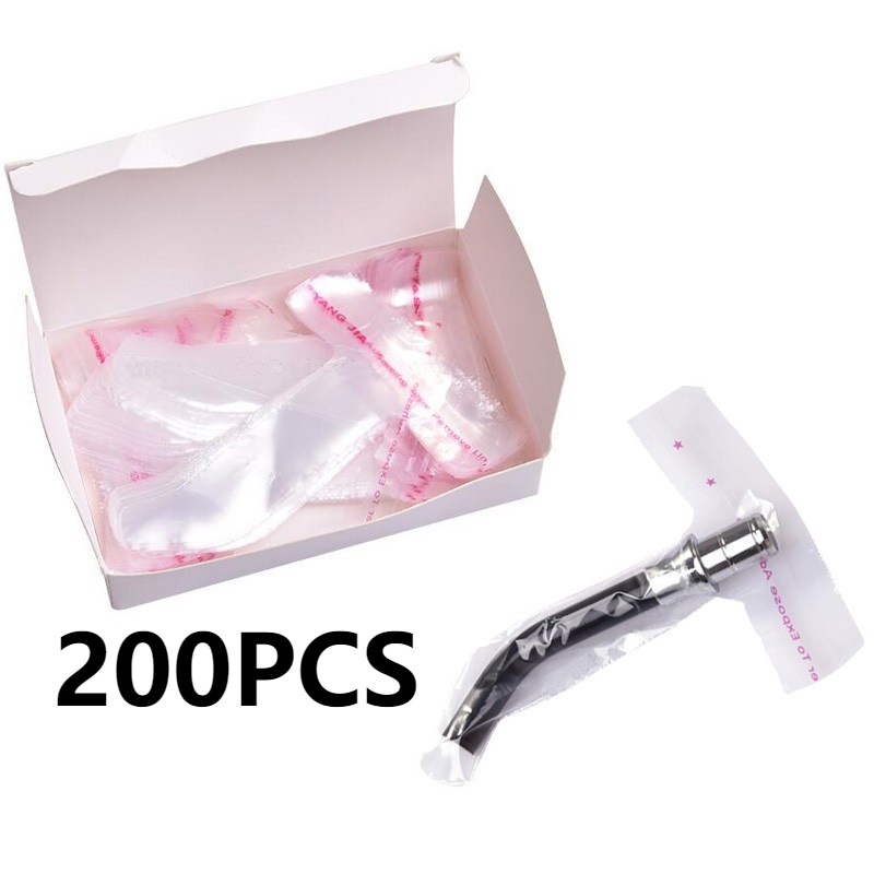 200pcs Dental Disposable Curing Light Guide Sleeves - Small Plastic Sheaths