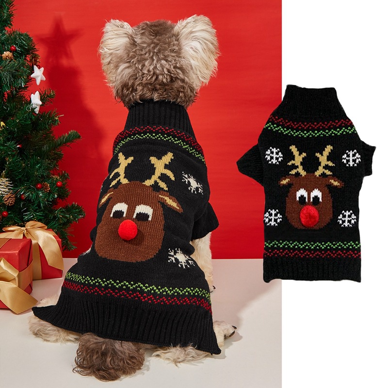 Christmas Pet Big Dog Sweater VIP Teddy Small Medium Large Dog | Shopee ...