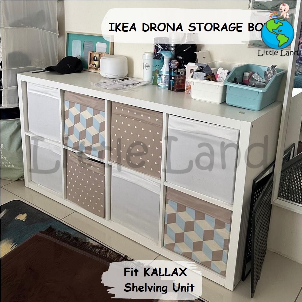 IKEA DRONA Fabric Storage Box / Organizer Box for KALLAX Shelving Unit