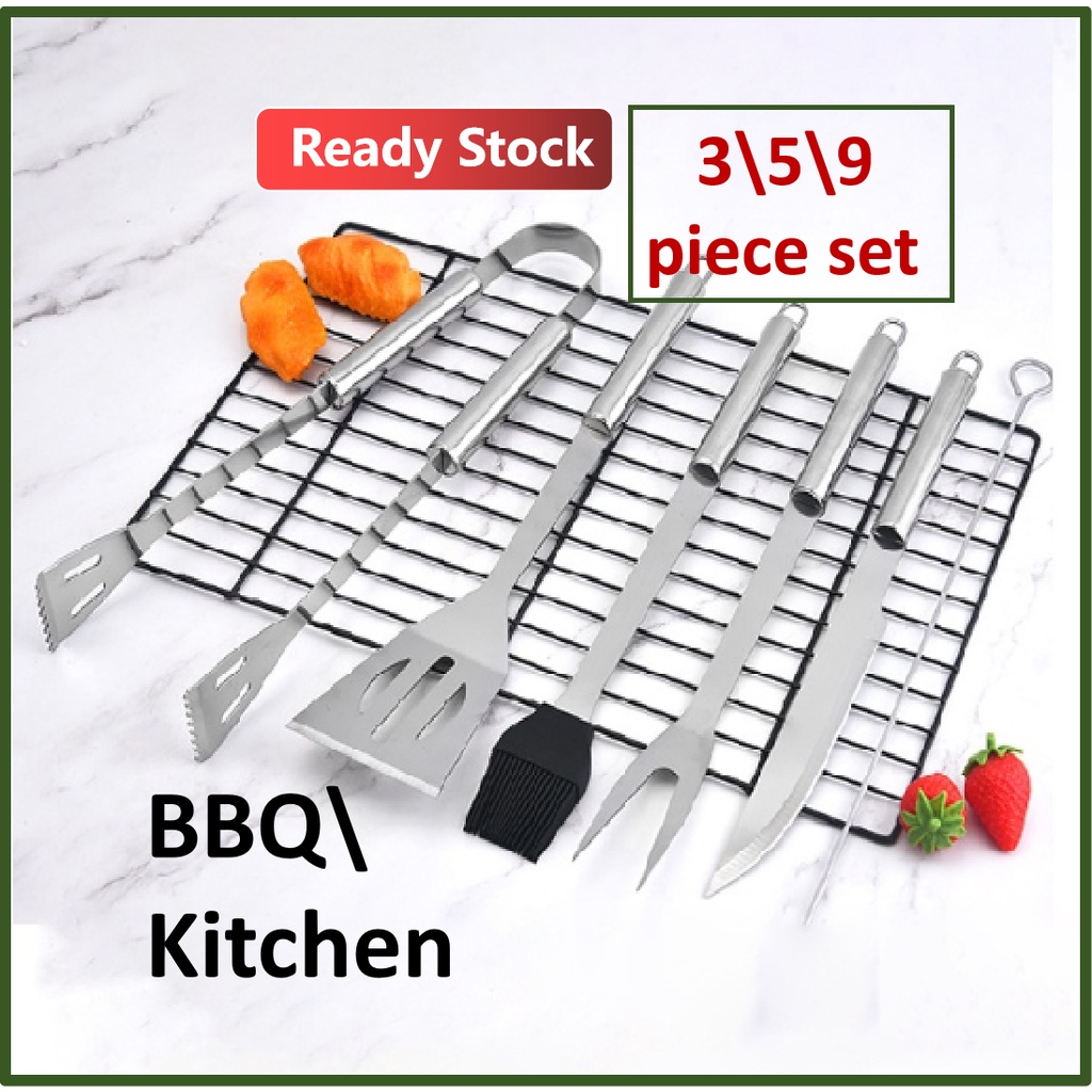 BBQ Grill Tool Set Stainless Steel Barbecue Grilling Tool BBQ Grill